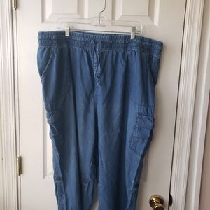 Blue Cargo Pants